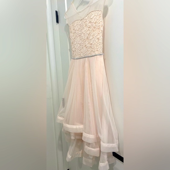 🌺HOST PICK🌺 Speechless Blush Layered Tulle and Lace Dress |Size 14 girls - Picture 3 of 12